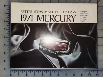 Mercury Full Line 1971 folleto Cougar Montego Cyclone Comet Foto 1 de 4