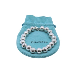 Tiffany & Co. Sterling Silver Hardwear 10mm Ball Bead Chain Bracelet - Picture 1 of 11