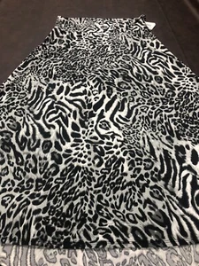 LuLaRoe MAXI Stretch Rock Kleid 2X 22-24 Animal Leopard Gepard Schwarz/Grau Neu - Bild 1 von 8