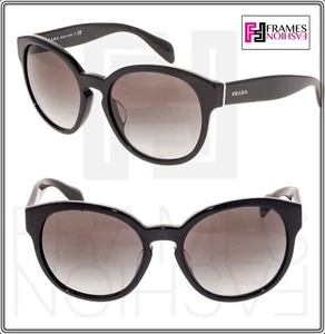 PRADA 18R Heritage Oversized PR18RS Black Gradient WOMEN Authentic Sunglasses - Picture 1 of 8