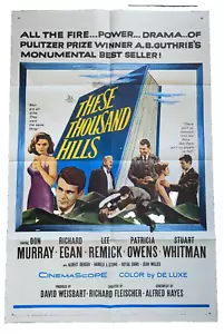 "These Thousand Hills" Original Vintage Film Poster Don Murray, Lee Remick" - Bild 1 von 1
