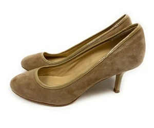 Kate Spade New York Women 3 Inch Heels Pumps Shoes Beige Suede Size 7 - Picture 1 of 7