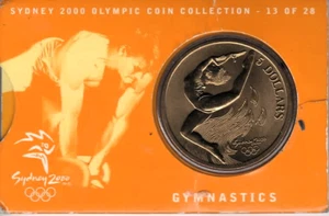 AUSTRALIAN: 2000 $5 SYDNEY OLYMPIC COIN COLLECTION COIN GYMNASTICS - 13 OF 28 - Picture 1 of 2