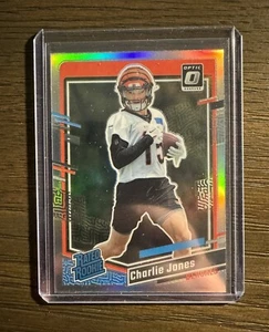 Charlie Jones 2023 Donruss RR RC Optic Preview Holo Silver #317 - Picture 1 of 2