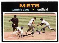 Tommy Agee 1971 Topps New York Mets card #310 (ex+)  B