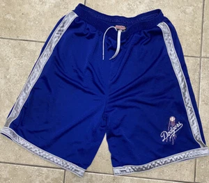 Pantalones Cortos de Béisbol Para Hombre Los Angeles L.A. Dodgers AZUL Puntadas Talla Grande - Imagen 1 de 5