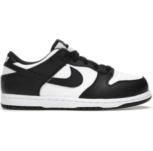 Nike Dunk Low Panda Black White Boys Size 3.5 Sneakers - Picture 1 of 5