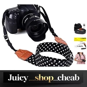 Vintage Frauen Kameragurt Schwarz - Verstellbare DSLR Schulter- und Nackentrage - Bild 1 von 2