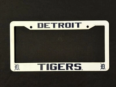 Quadro de placa Detroit Tigers Rico branco azul 2001 vintage **LEIA** - Imagem 1 de 4