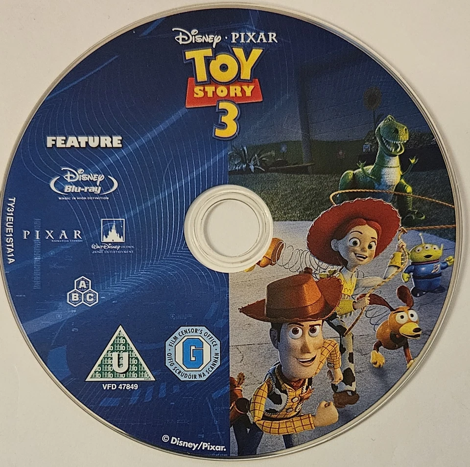 Toy Story 3 (Blu-ray, 2011) DISC ONLY - FREE P&P  - Image 1 of 1