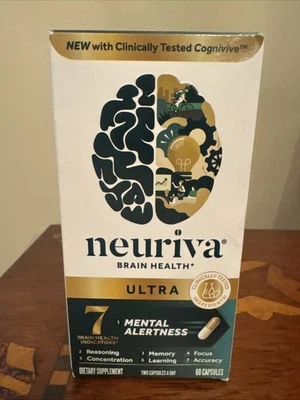 NEURIVA Brain Health ULTRA Alerta Mental 60 Cápsulas Foto 1 de 4