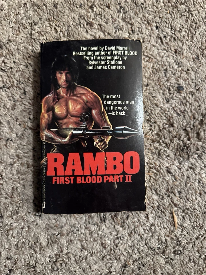 Rambo First Blood Part 2 by David Morrell 1985 Jove Publishing Paperback Book - Image 1 of 2