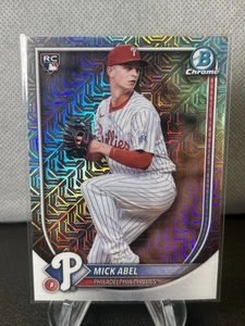 2025 Bowman Chrome Mick Abel Rookie Mojo Refractor Phillies - Picture 1 of 2