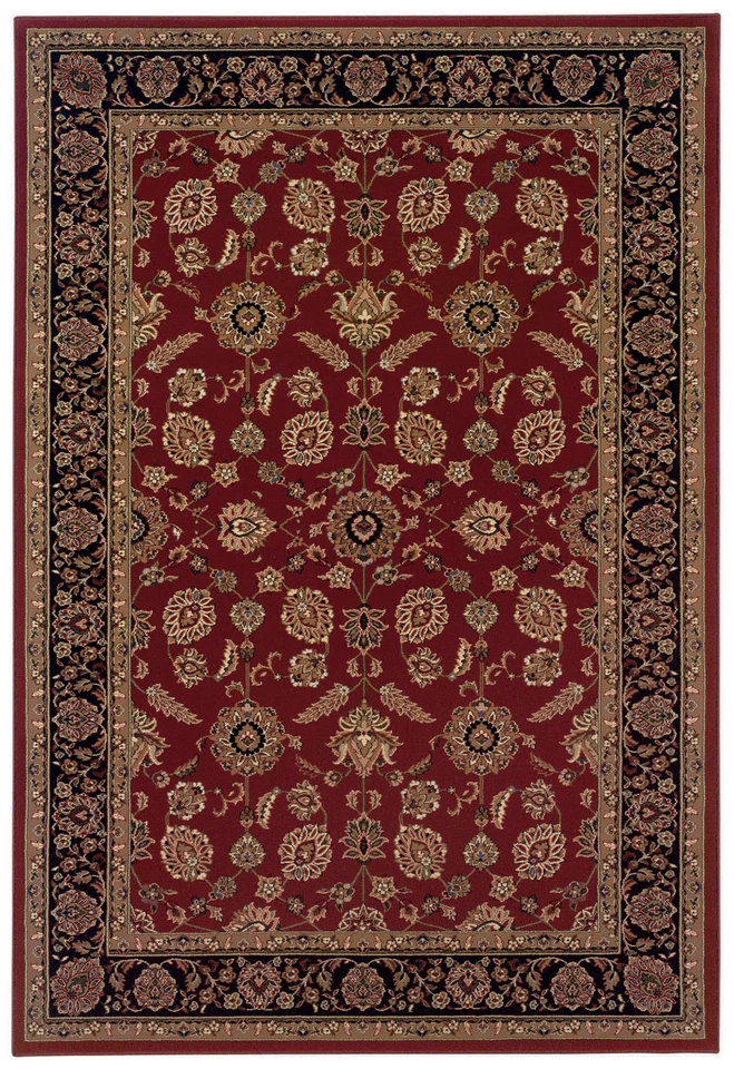12'x15' Sphinx Bordered Red Flowers Scrolls 271C3 Area Rug - Aprx 12' x 15' - Image 1 of 1