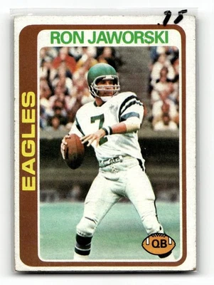 Ron Jaworski 1978 Topps Football Philadelphia Eagles #449 - Image 1 of 2