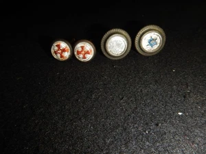 Antique upholstery tacks decorative glass heads stars & crosses designs - Picture 1 of 8