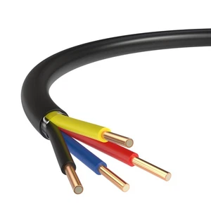 Cavo di allarme esterno calibro 18, 500 piedi, nero 18 AWG, 4 conduttori, rivestito in rame A... - Foto 1 di 7