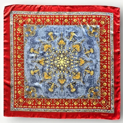 Francois 1er PIERRE BALMAIN PARIS роскошный винтажный квадратный шарф из полиэстера 35 «X 35» - Изображение 1 из 4