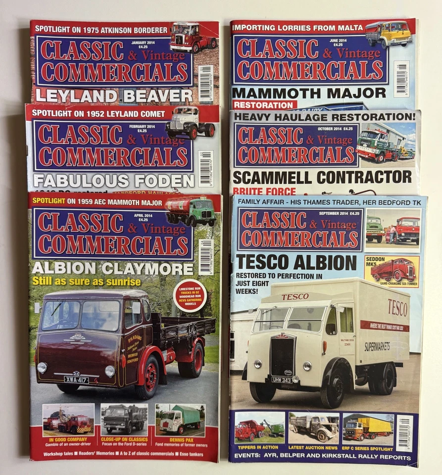 Classic And Vintage Commercials Magazine. 6 issues. - Image 1 of 1