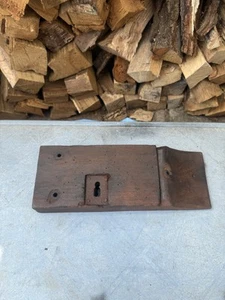 Cerradura de madera puerta castillo antiguo grande - Imagen 1 de 8