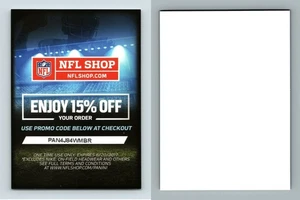 NFL Shop "Enjoy 15% Off" Expired Promo Insert Card - Picture 1 of 1