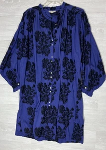 Fragonard Parfumur Kleid blau One Size bestickt TU - Bild 1 von 12