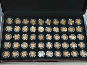 Set of Philadelphia Minted Lincoln Cents 1959 - 2008 ~ 50 Uncirculated Gem Cents - Picture 1 of 6