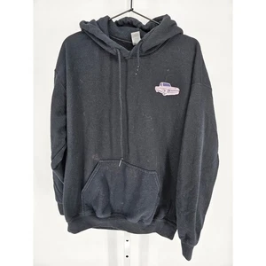 Gildan Mens Sz L Black Pullover Hoodie Wloszeks Speed Shop Truck - Picture 1 of 5