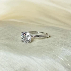 2.00Ct Round Cut Lab Grown IGI Certified Diamond Wedding Ring Real 950 Platinum - Picture 1 of 10
