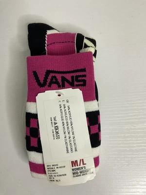 Vans off the wall Women's Mid- Weight Classic Snow Socks Size M/L [7-10] - Image 1 of 4