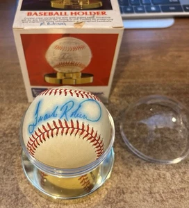 FRANK ROBINSON Signed Ball CINCINNATI REDS Angels BASEBALL Holder NO COA - Picture 1 of 2