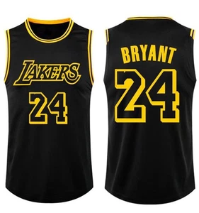 New round neck jersey, Lakers sports running basketball jersey, vest top UK - Picture 1 of 5