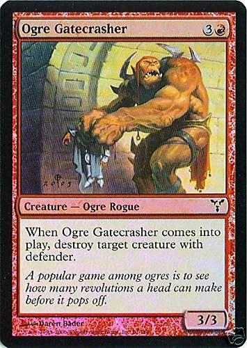 MTG - Dissension - Ogre Gatecrasher - 2X - Foil - NM - Image 1 of 1
