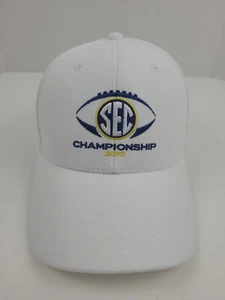 SEC Championship 2019 White CBS Sports Hat AdjustableCollege Football Dr Pepper  - Picture 1 of 15