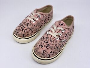 VANS OG Era LX Pink Camp Snoopy Sneaker Shoes Toddler Size 9