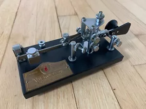 Vintage Vibroplex Telegraph Keyer s/n 175126 Cast Iron Base - Picture 1 of 10