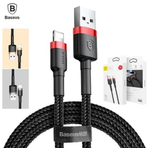 Baseus Charging Cable Data Sync Cord Charger USB 2.4A For iPhone 14 13 12 11 XS - Picture 1 of 11