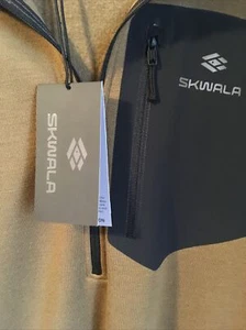 Felpa Skawla Fly Fishing Thermo 350 con cappuccio uomo grande lana merino rovere - Foto 1 di 5