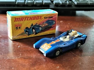 MATCHBOX SUPERFAST BLUE SHARK N.61 NUOVA IN BOX DEL 1971 RARA - Foto 1 di 7