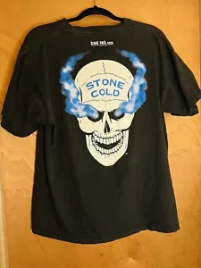 Vintage Y2K Stone Cold Steve Austin What? WWE Wrestling Skull AOP Large T-Shirt - Picture 1 of 14