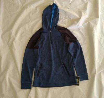 C9 Champion Boy's Shrink Resistant Blue 1/4 Zip Hoodie Sweatshirt L(12-14) - Image 1 of 4