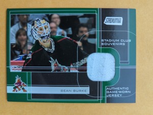 2001-02 Topps Stadium Club Souvenirs Sean Burke #SCS-SB