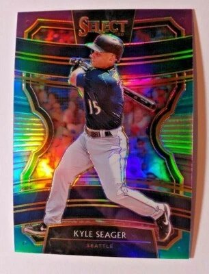 2020 SELECT TRI-COLOR PRIZM KYLE SEAGER - Image 1 of 2