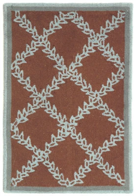 Safavieh Chelsea BROWN / BLUE 1'-8" X 2'-6" Area Rug - HK230G-2 - Image 1 of 3