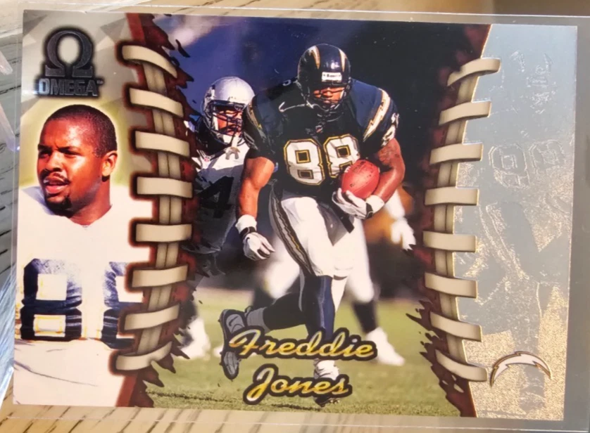 1998 Pacific Omega Freddie Jones #205 Chargers - Image 1 of 2
