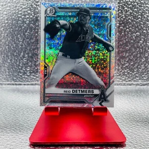 2021 Bowman Chrome #BCP-155 Reid Detmers Black & White Mini Diamond Refractor - Picture 1 of 2