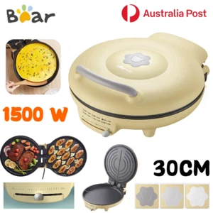 Bear Electric Crepe Maker Pancake Baking Pan BBQ Grill Plate Machine Tool 1500W - Picture 1 of 12