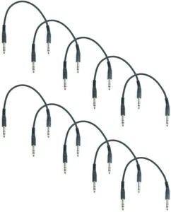 10 x ADAM HALL 30 cm Patchkabel Stereo Klinke TRS 6,3 mm Klinkekabel Kabel 0,3 m - Picture 1 of 4
