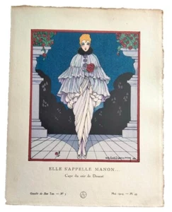 Robert Dammy SIE HEISST MANON... Gazette Bon Ton EO 1914 Cape de Doucet - Bild 1 von 5