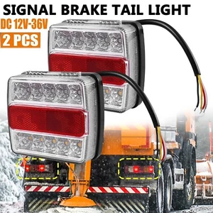 12V LED Trailer Tail Lights Truck Caravan UTE Boat Light Screw Waterproof IP67 - Picture 1 of 8